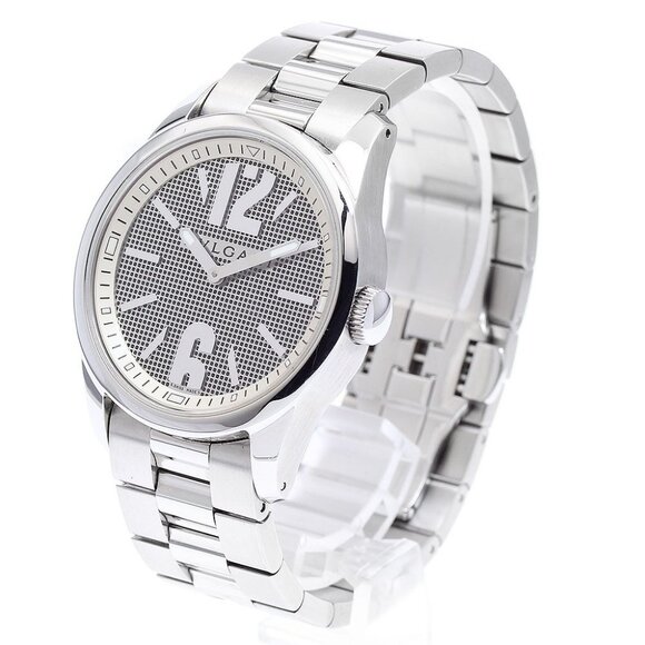 BVLGARI Solotempo ST37S Black Dial Quartz Men's Watch - Picture 1 of 11